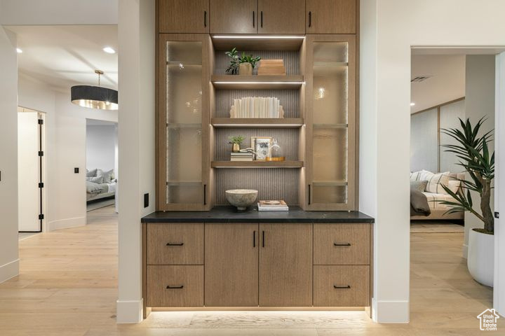 Interior space featuring hardwood / wood-style floors