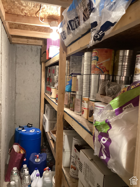 View of storage room