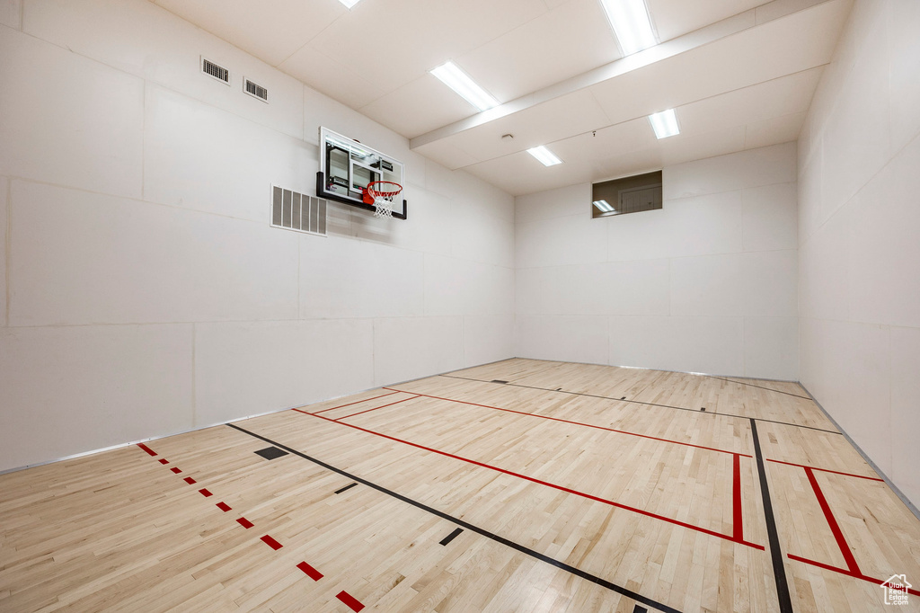 View of basketball court