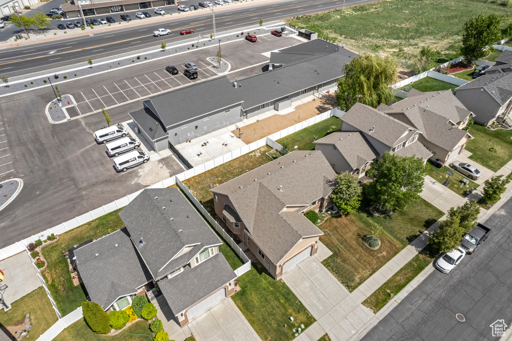 Aerial view featuring a residential view