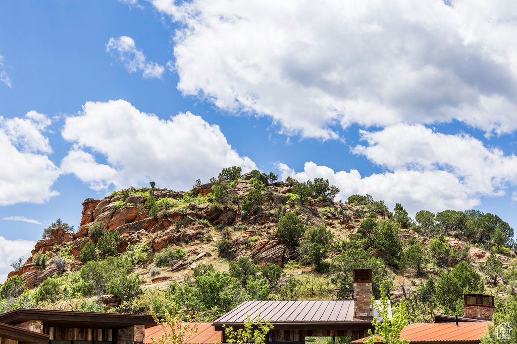 View of mountain background