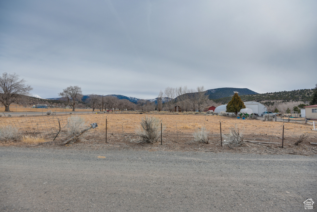 Mountain view with a rural view