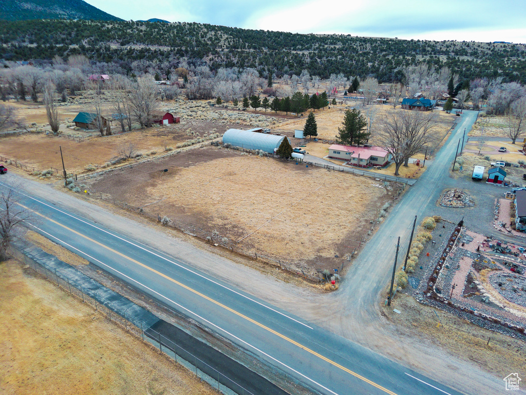 Bird's eye view with a rural view