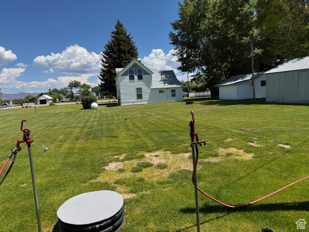 View of green lawn