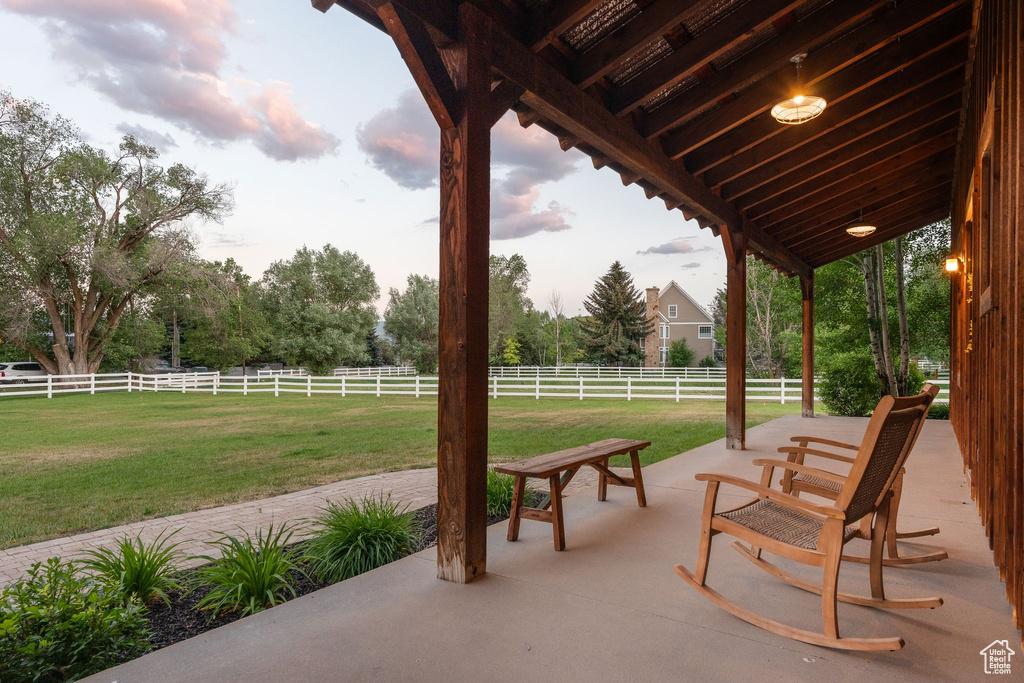 View of patio