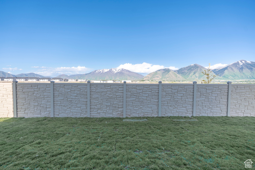 View of mountain background