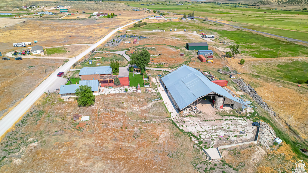 Bird's eye view with a rural view