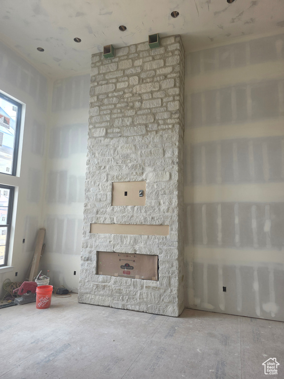 View of unfurnished living room