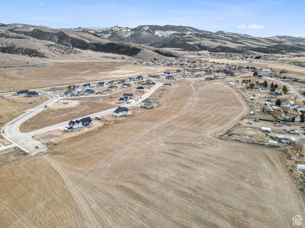 Bird's eye view featuring a mountain view