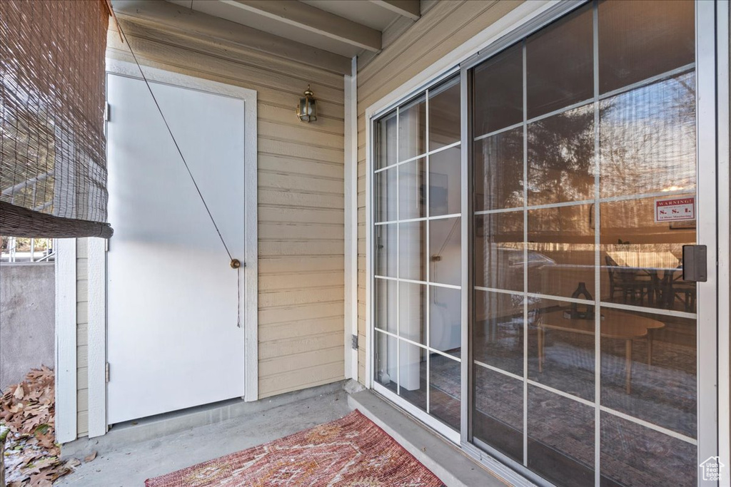 View of entrance to property