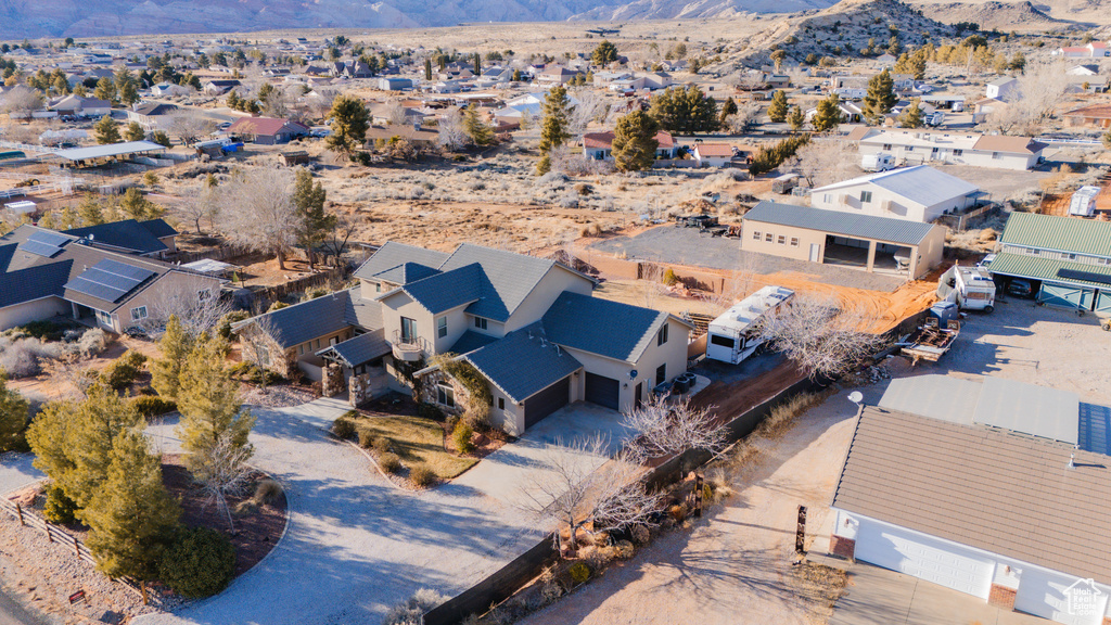 Bird\\\'s eye view featuring a residential view and a mountain view