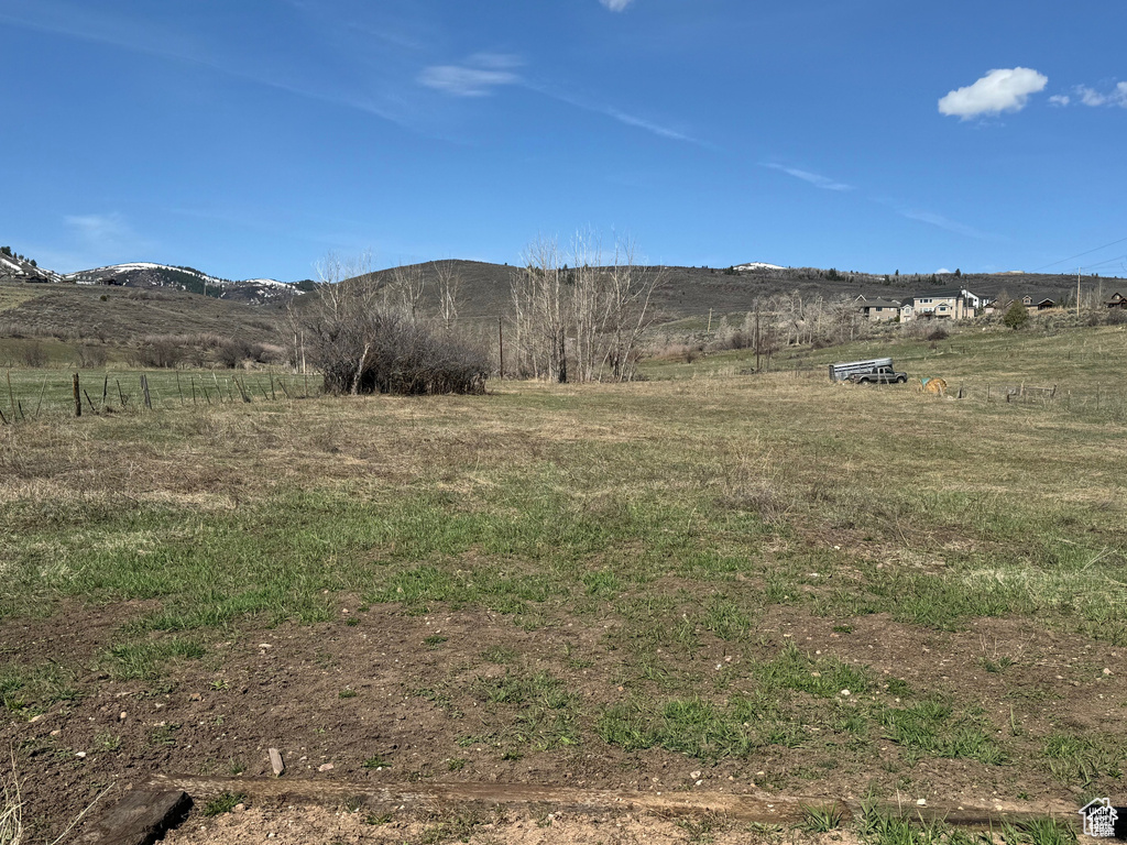 Mountain view with a rural view