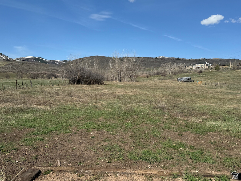 Mountain view with a rural view