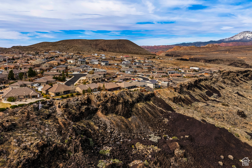 Mountain view with a residential view