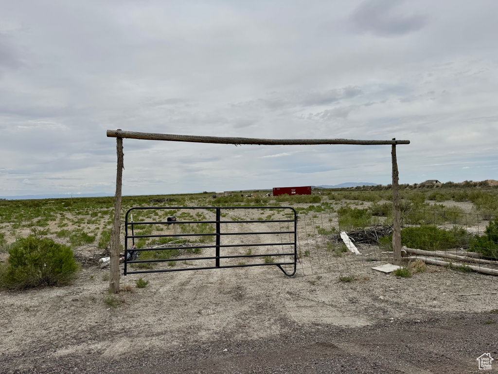 Gate with a rural view