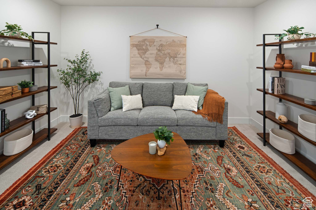 Interior space featuring baseboards