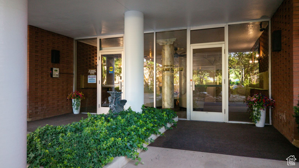 Doorway to property