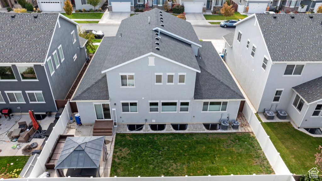 Drone / aerial view with a residential view