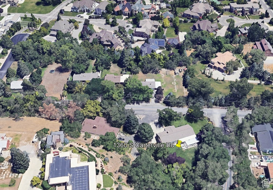 Aerial view featuring a residential view