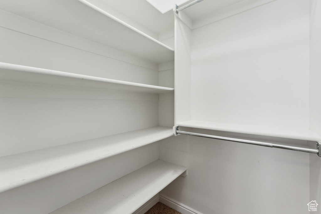 View of spacious closet