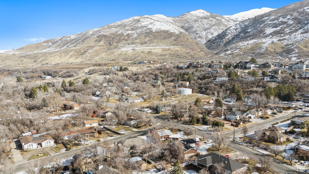 Mountain view with a residential view