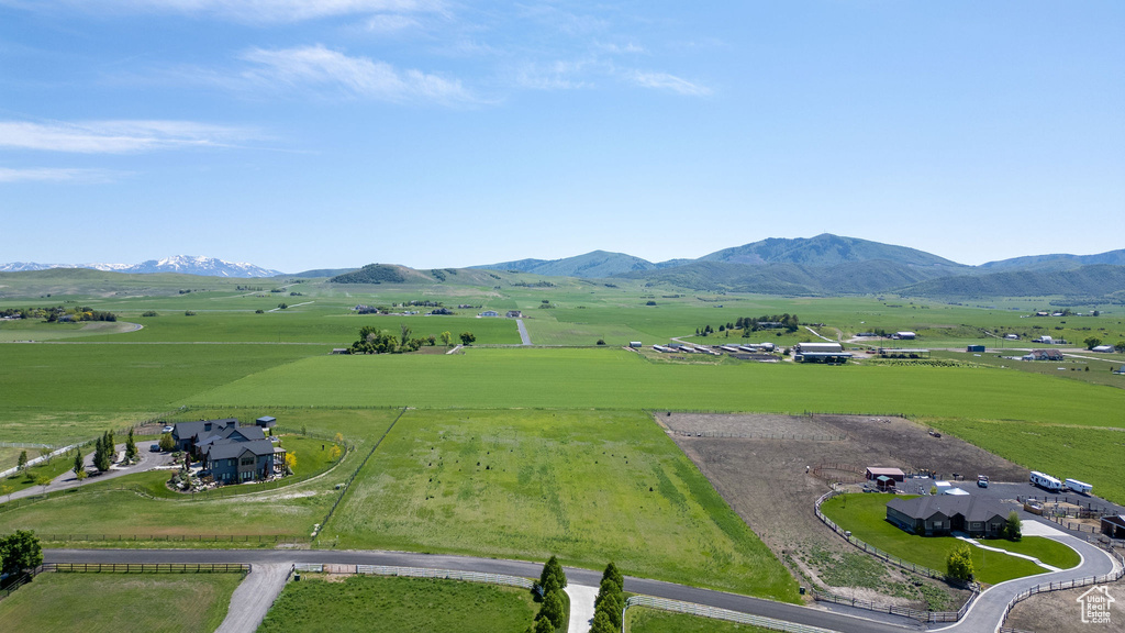 View of rural area with mountains