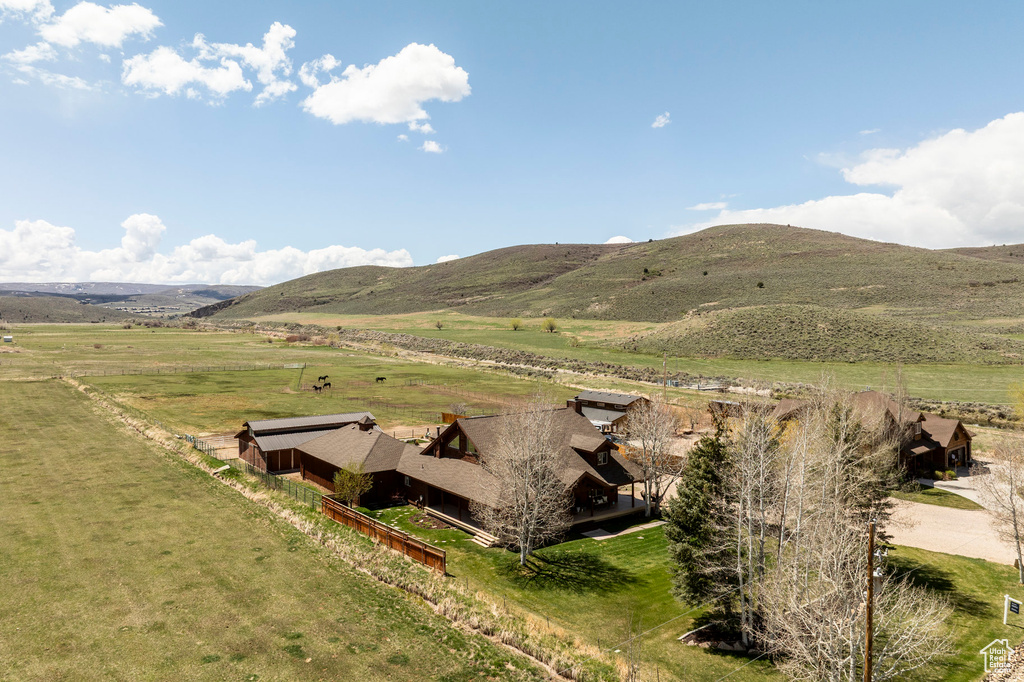 View of mountain feature featuring a rural view