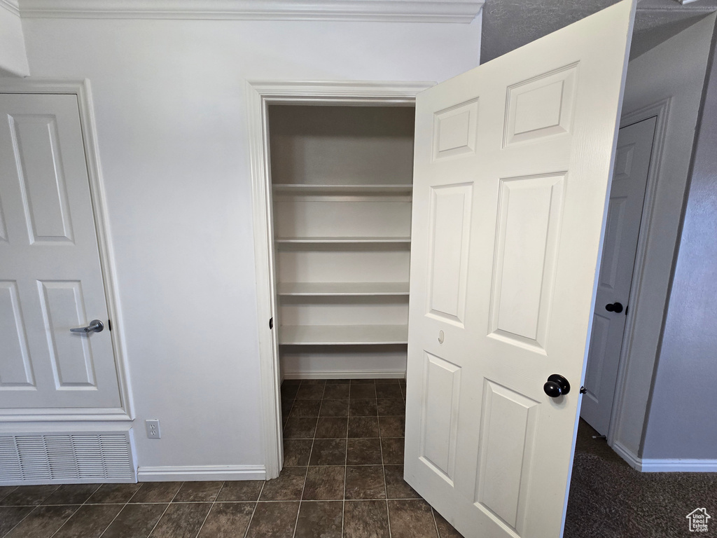 Closet featuring visible vents