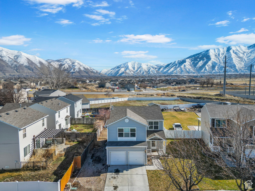 Mountain view with a residential view