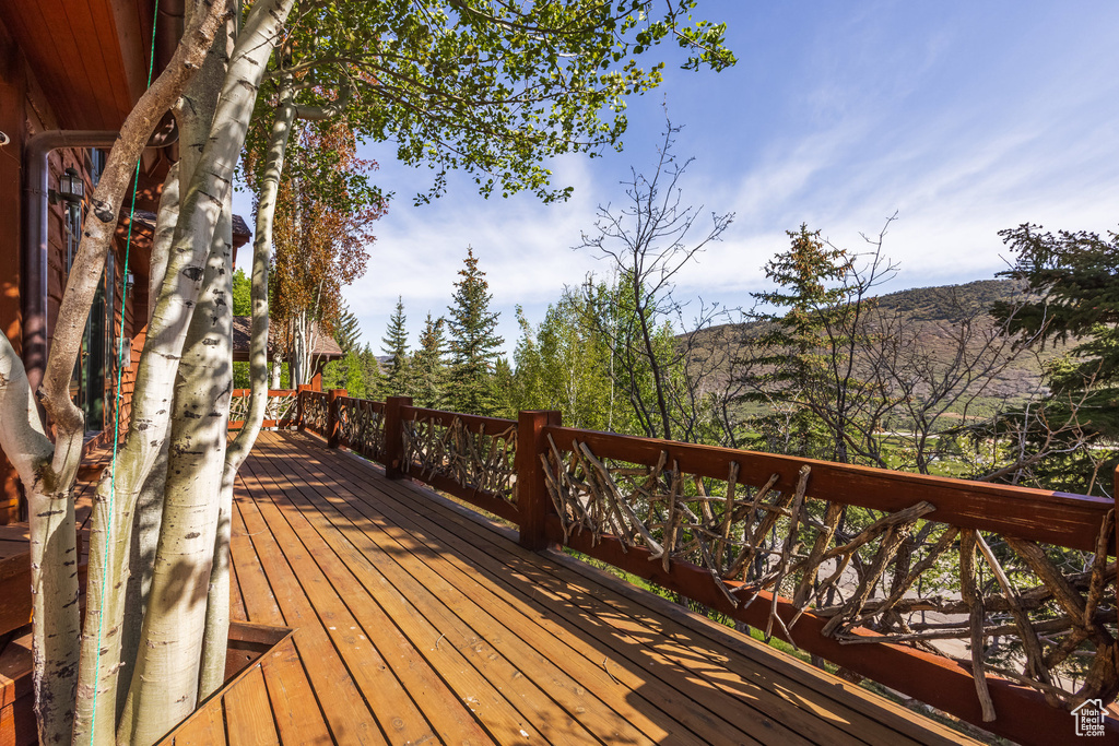 View of wooden terrace