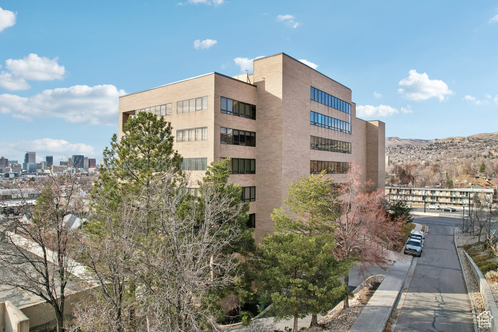 View of building exterior with a view of city