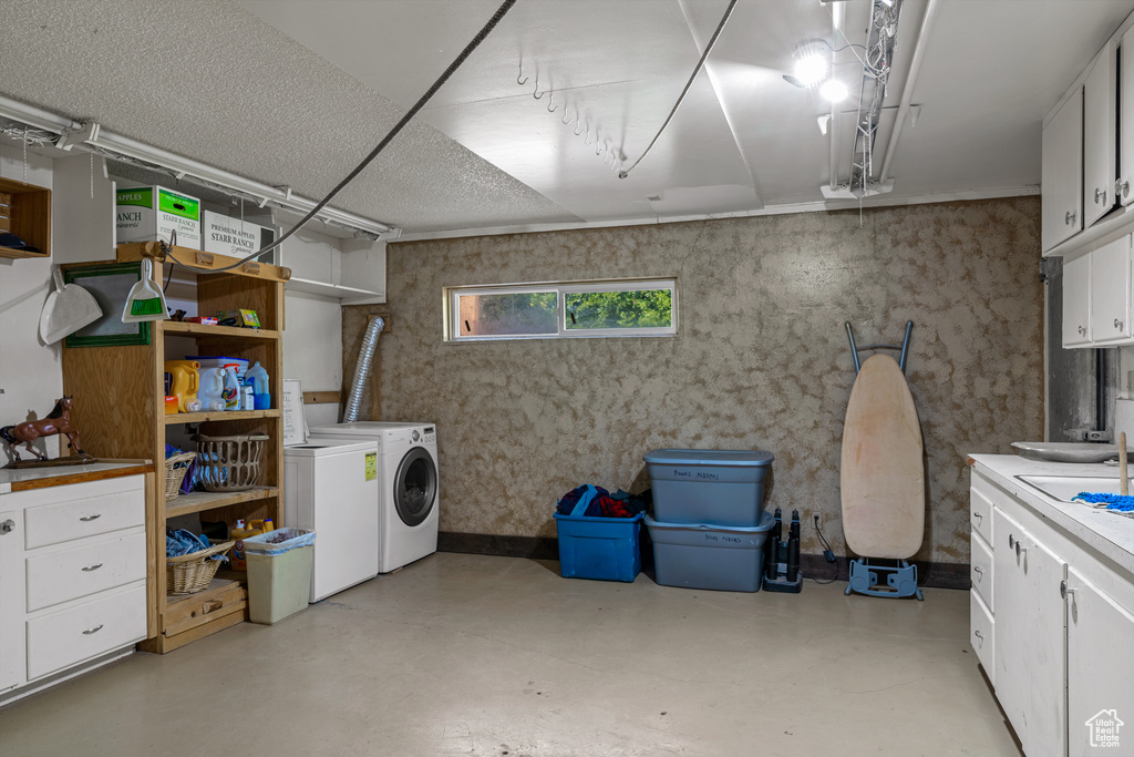 Interior space with separate washer and dryer