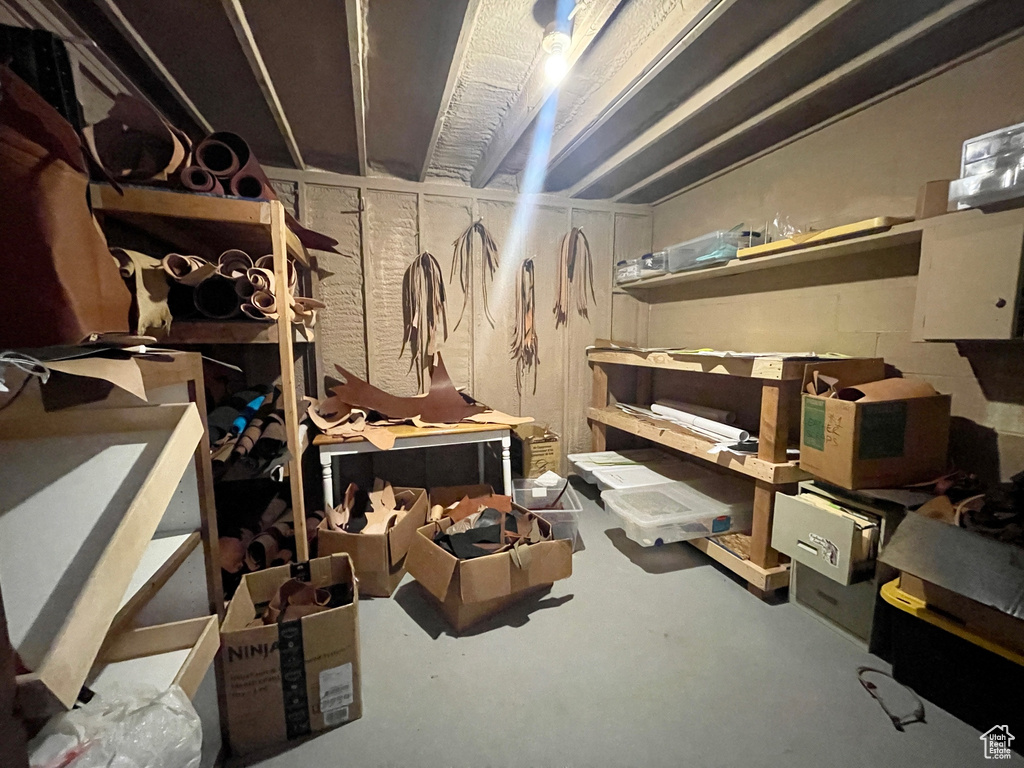 View of storage room