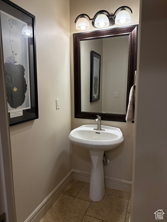 Bathroom with baseboards