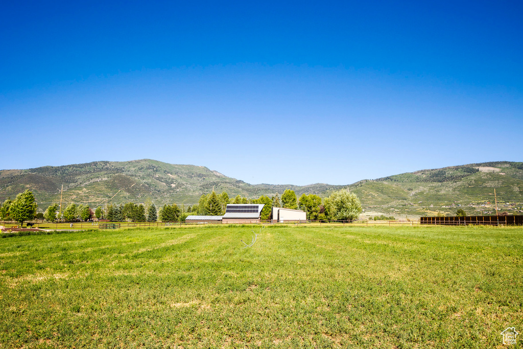 View of mountain feature featuring a rural view