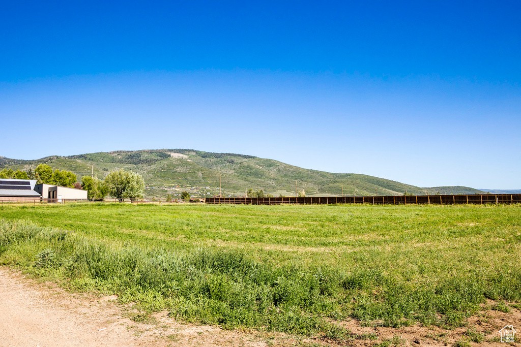Property view of mountains featuring a rural view