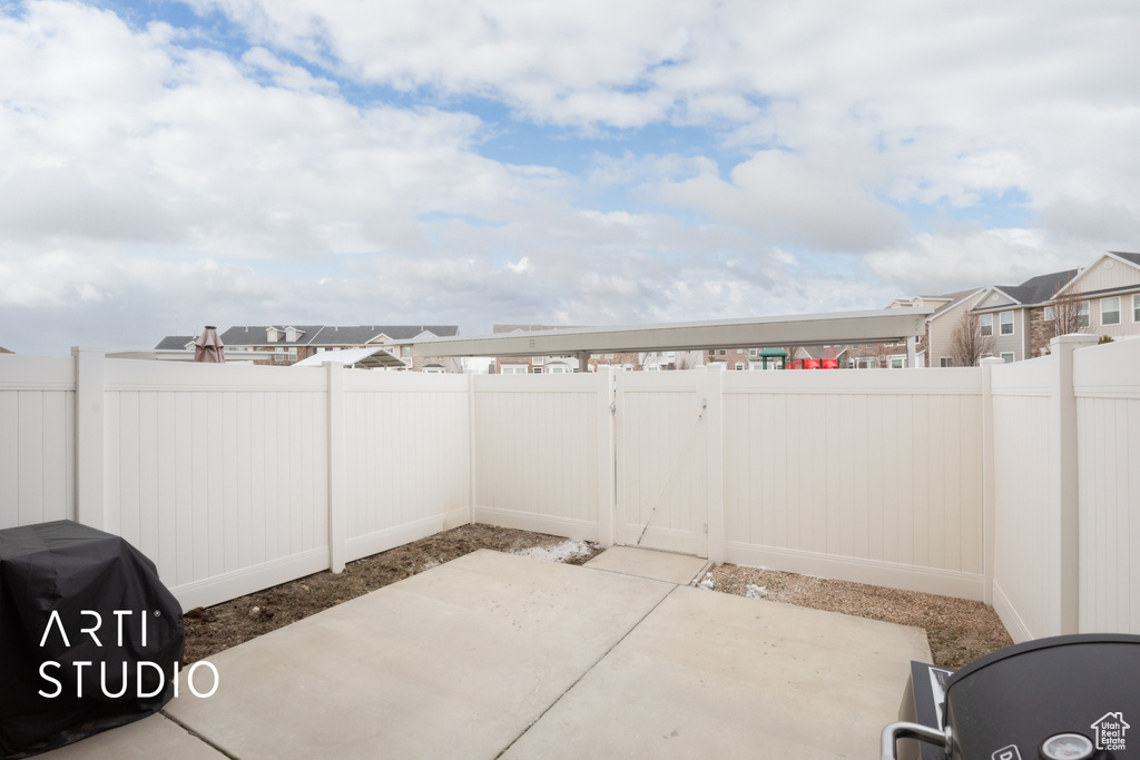 View of patio / terrace featuring a fenced backyard