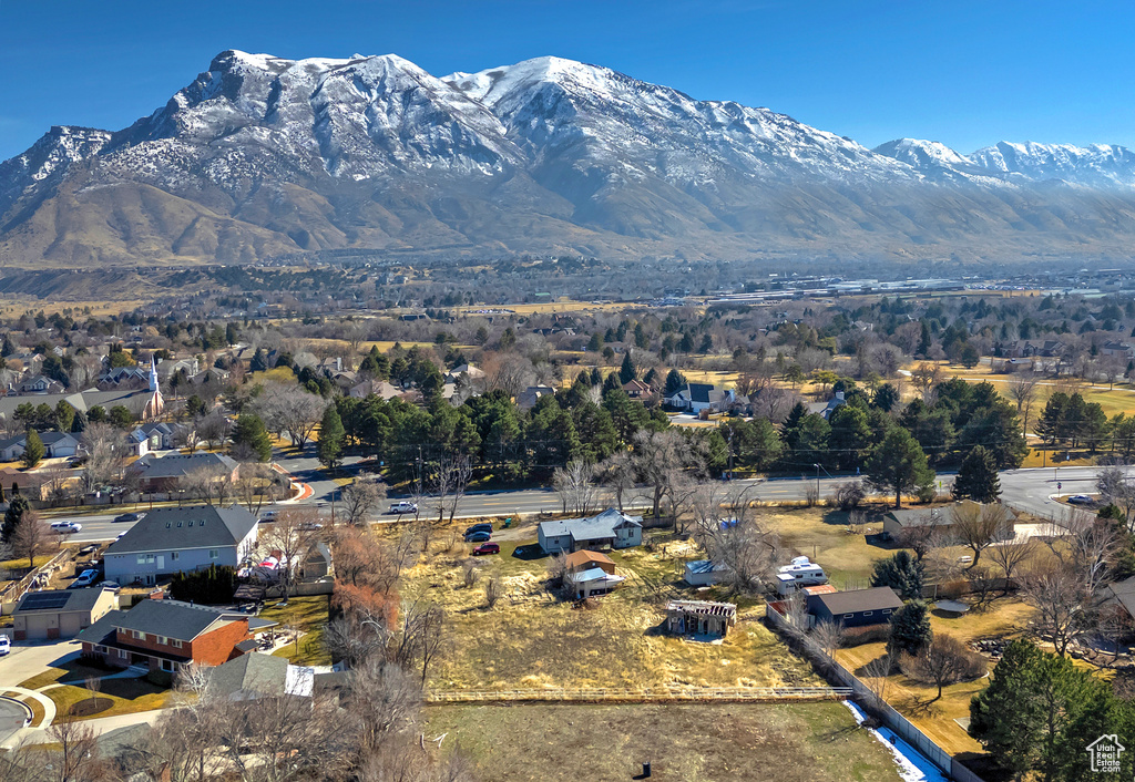 View of mountain feature with a residential view