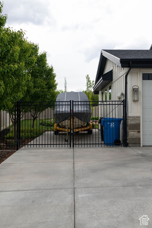 Gate featuring fence