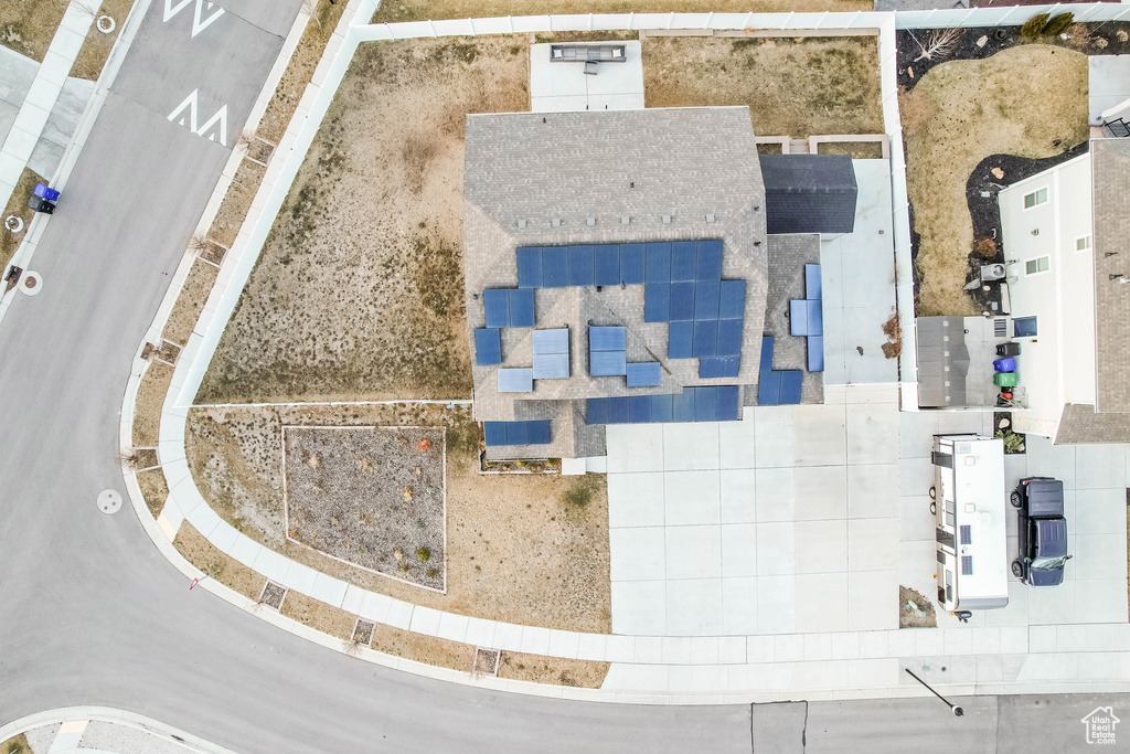 Birds eye view of property