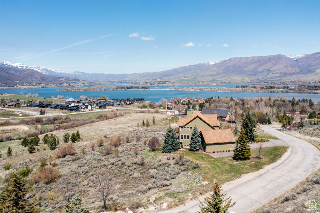 Mountain view with a water view