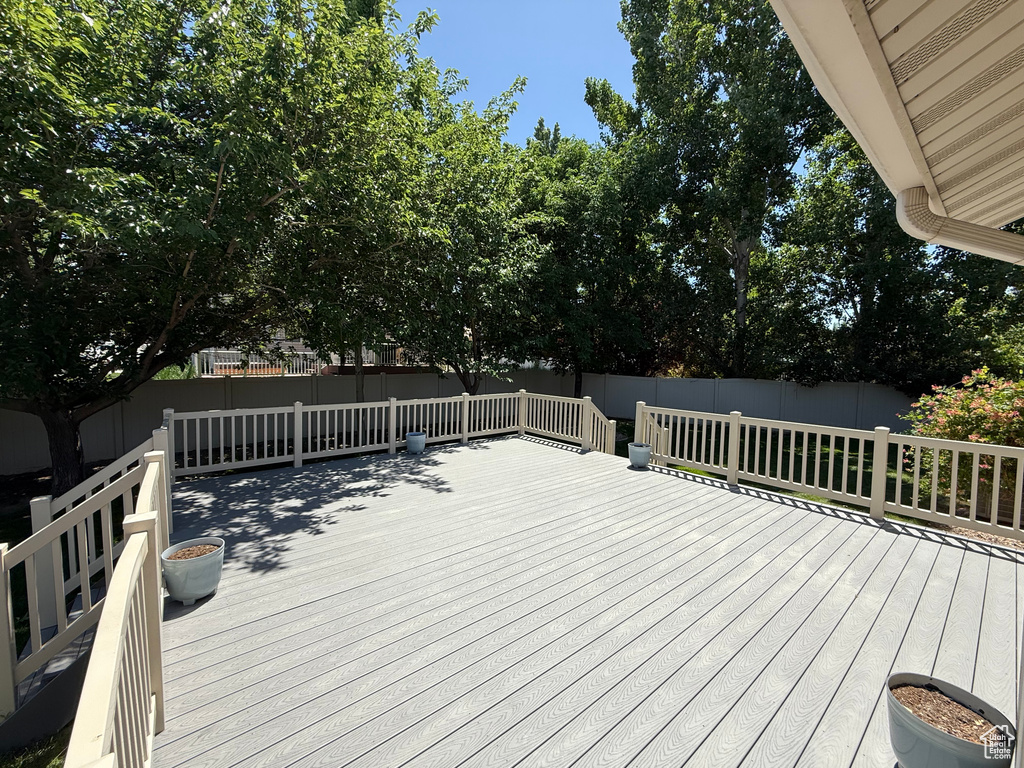 View of deck