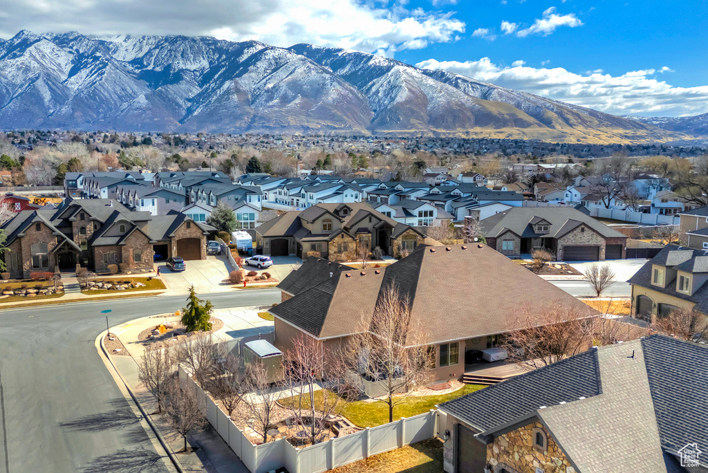 Mountain view with a residential view