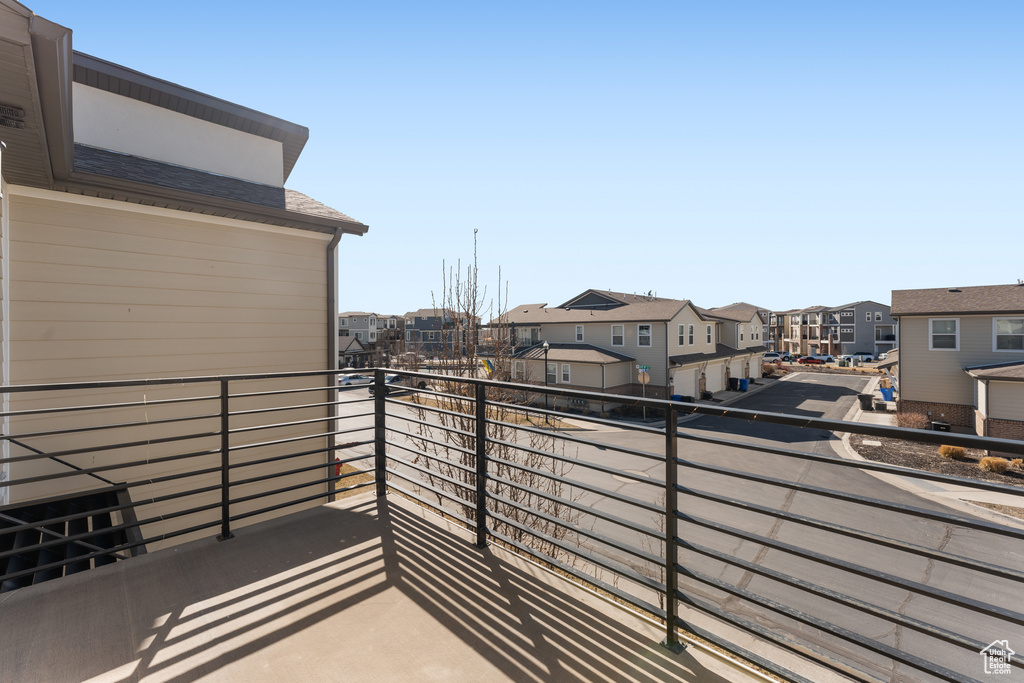 Balcony with a residential view