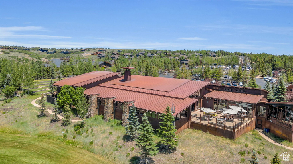 View from above of property