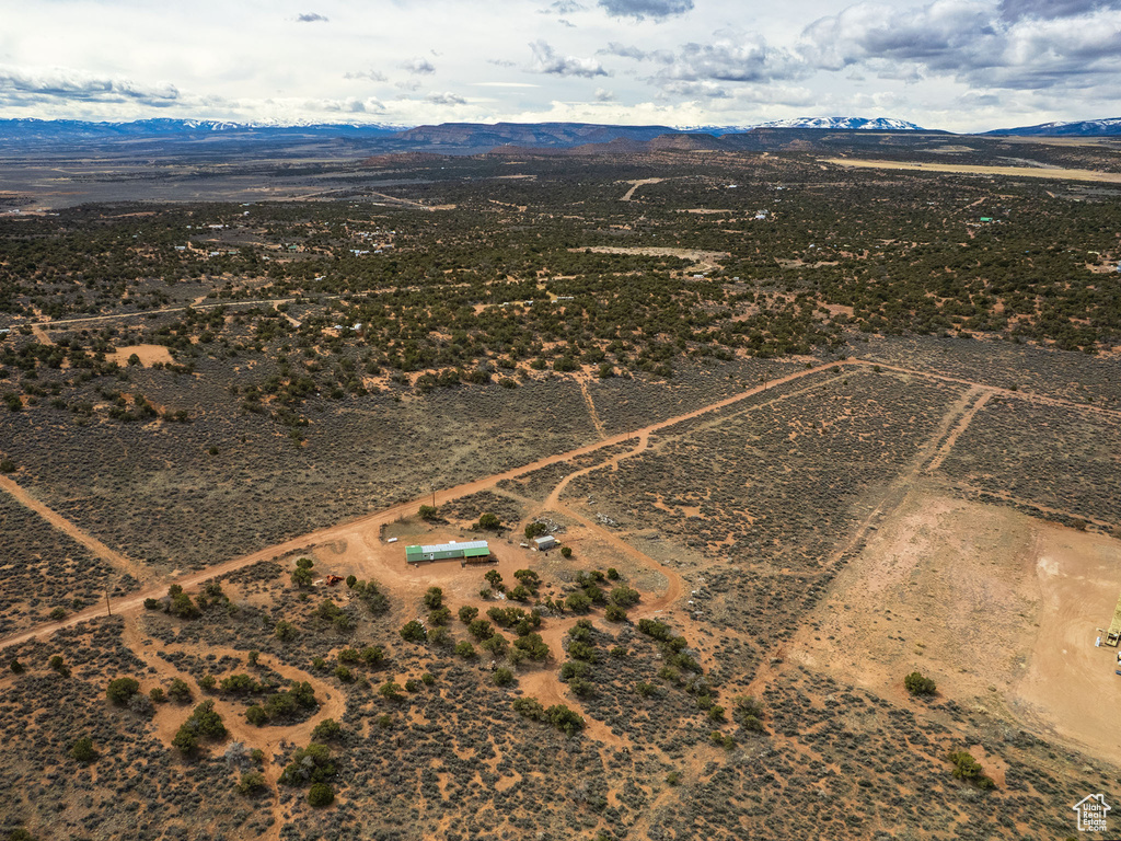 Bird\'s eye view with a rural view and a mountain view