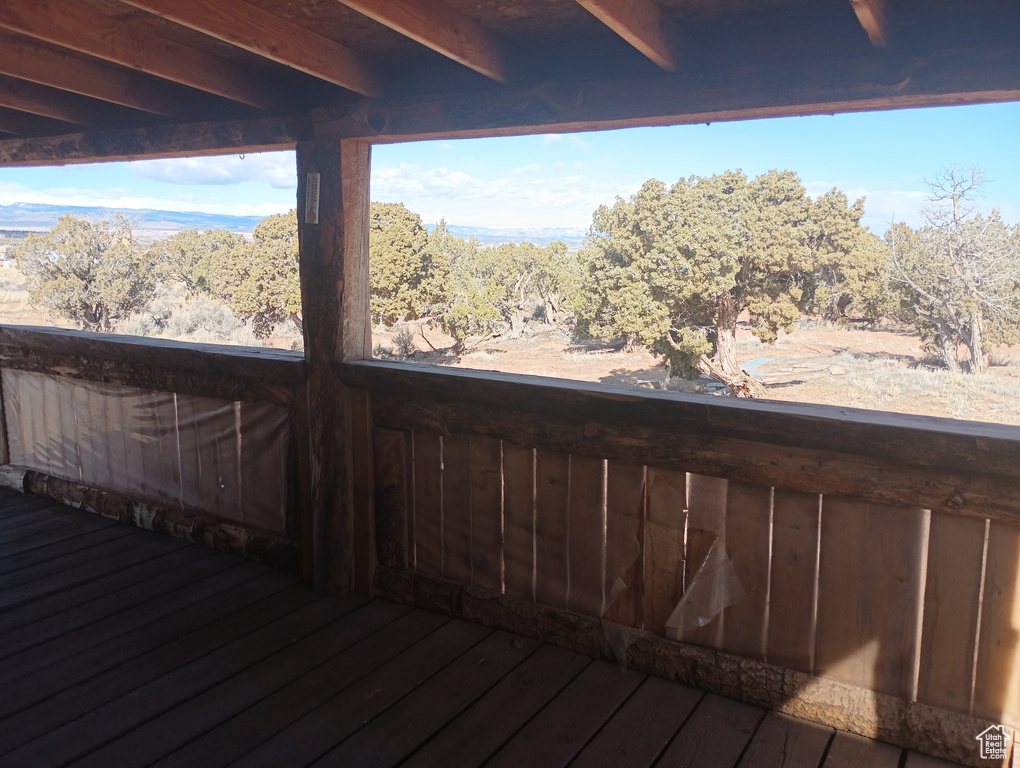 View of deck