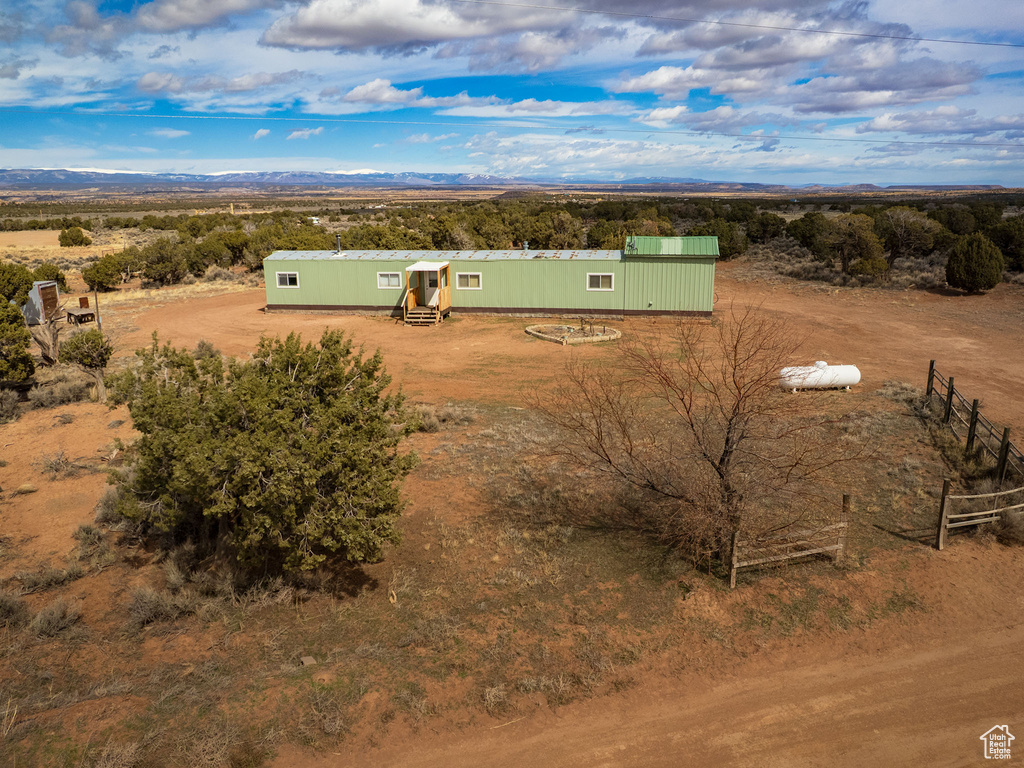 Exterior space featuring a mountain view and a rural view