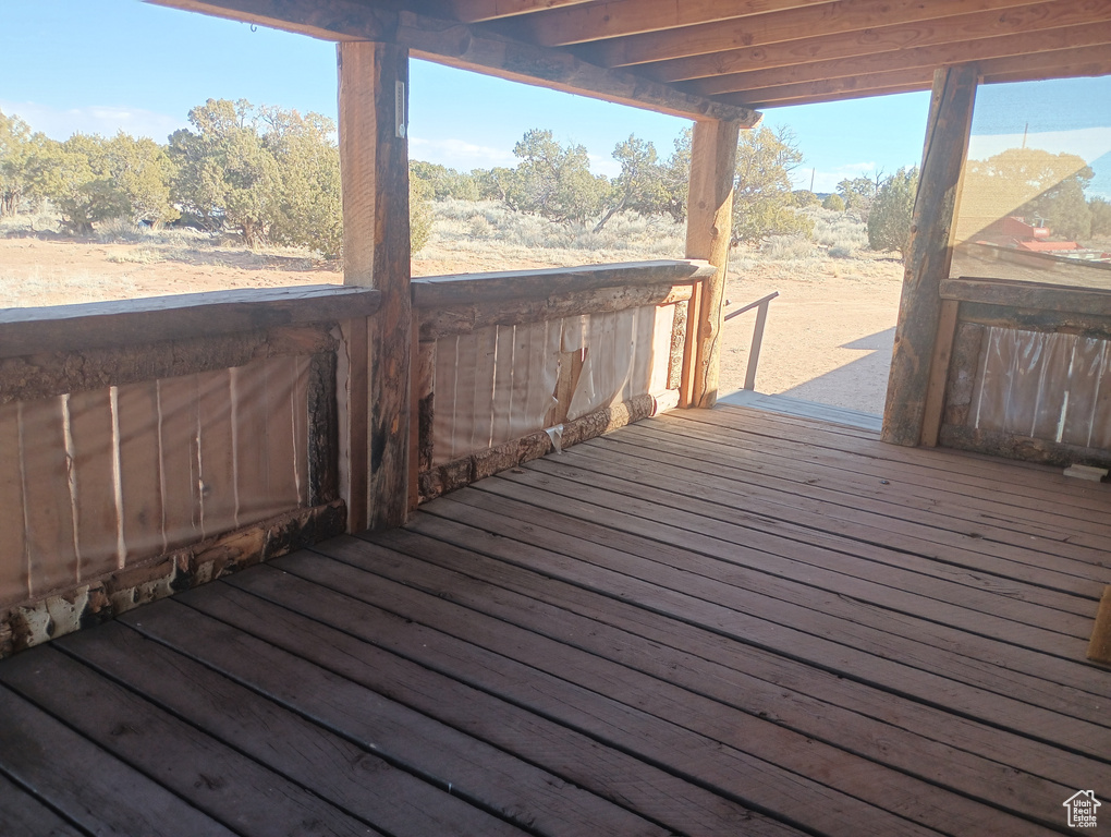 View of deck