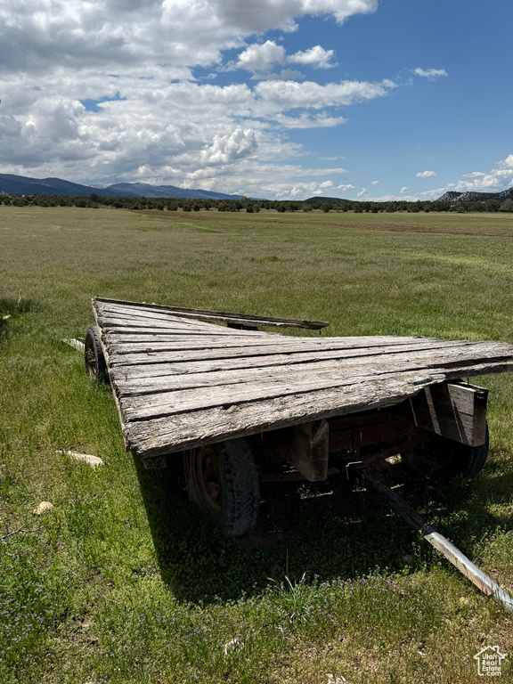 Exterior space with a view of countryside and a mountain view